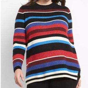 Crew-Neck Striped Sweater